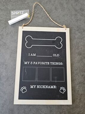 Pet Milestone Challboard With Chalk Included 8×11